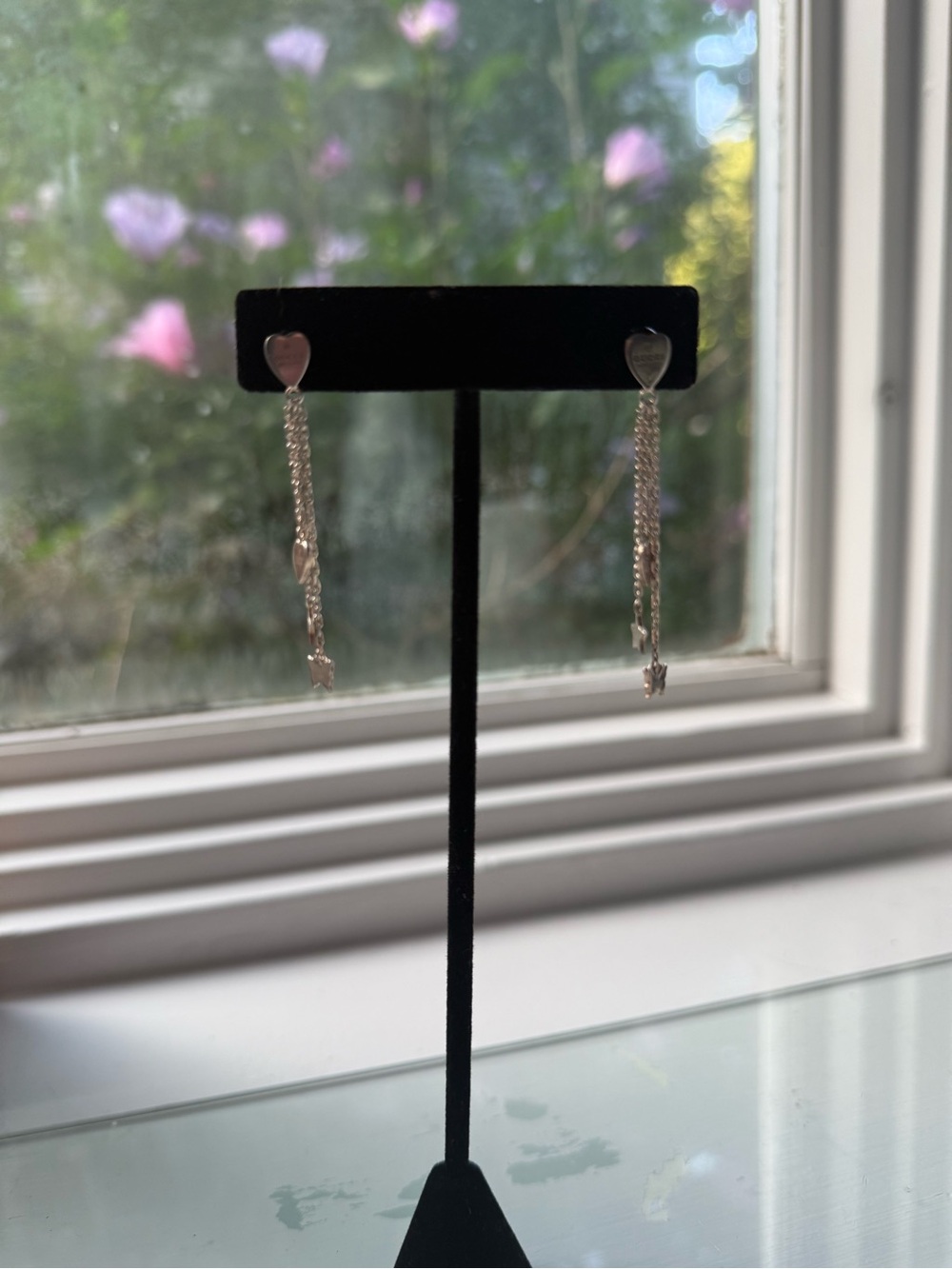 Gucci Silver Charm Chain Drop Earrings